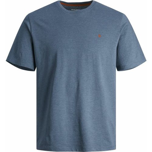 Cotton Chest Logo T-Shirt with Crew Neck - jack & jones - Modalova