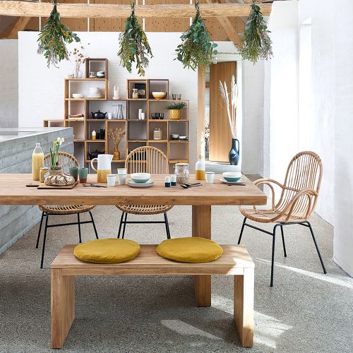 Malu Rectangular Pine Dining Table (Seats 8-10) - LA REDOUTE INTERIEURS - Modalova
