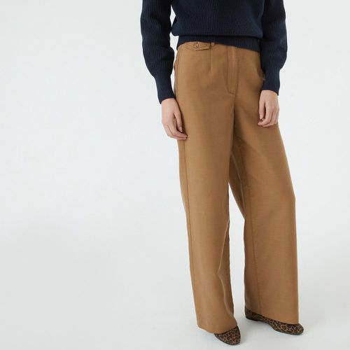 Wide Leg Trousers in Cotton Mix, Length 30.5" - LA REDOUTE COLLECTIONS - Modalova