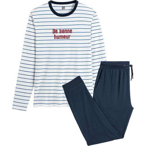 Cotton Pyjamas with Breton Striped Top - LA REDOUTE COLLECTIONS - Modalova