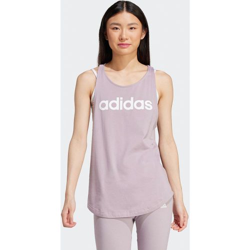 Loungewear Essentials Vest Top with Logo Print in Cotton and Loose Fit - ADIDAS SPORTSWEAR - Modalova