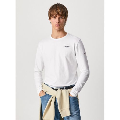 Original Stretch Cotton T-Shirt with Long Sleeves - Pepe Jeans - Modalova