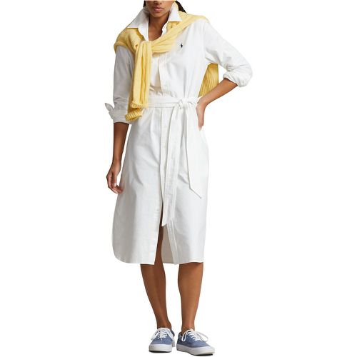 Cotton Shirt Dress with Long Sleeves - Polo Ralph Lauren - Modalova