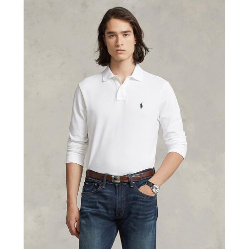Cotton Slim Polo Shirt with Long Sleeves - Polo Ralph Lauren - Modalova