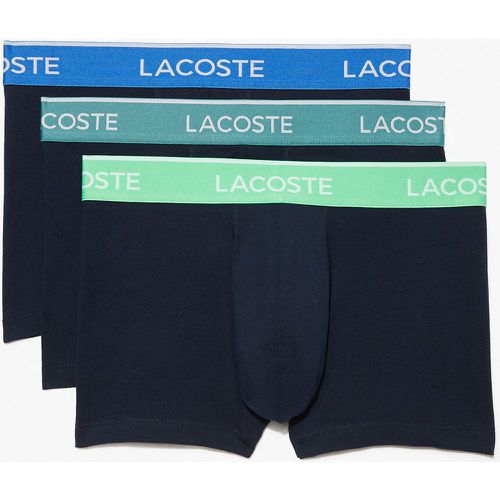 Pack of 3 Hipsters in Plain Cotton - Lacoste - Modalova