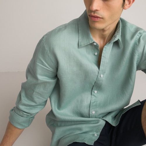 Les Signatures - Linen Regular Fit Shirt with Long Sleeves - LA REDOUTE COLLECTIONS - Modalova