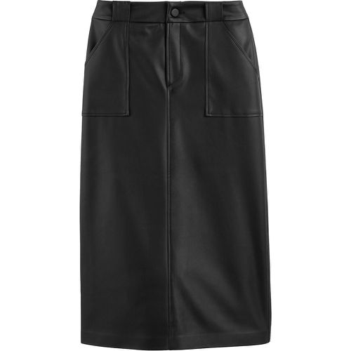 Faux Leather Straight Skirt - LA REDOUTE COLLECTIONS - Modalova