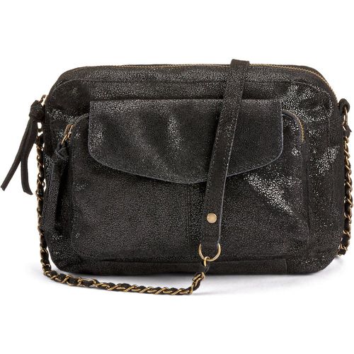 Naina Large Leather Handbag - Pieces - Modalova