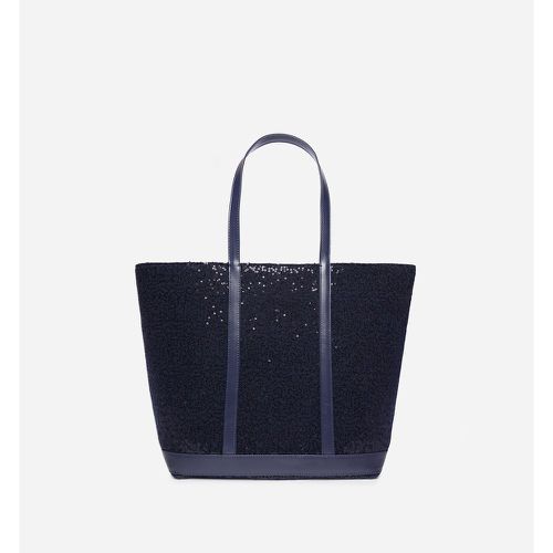 Large Glittery Tote Bag in Wool Mix with Sequins - VANESSA BRUNO - Modalova