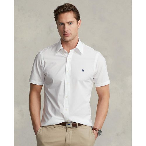 Stretch Cotton Poplin Shirt in Slim Fit with Short Sleeves - Polo Ralph Lauren - Modalova