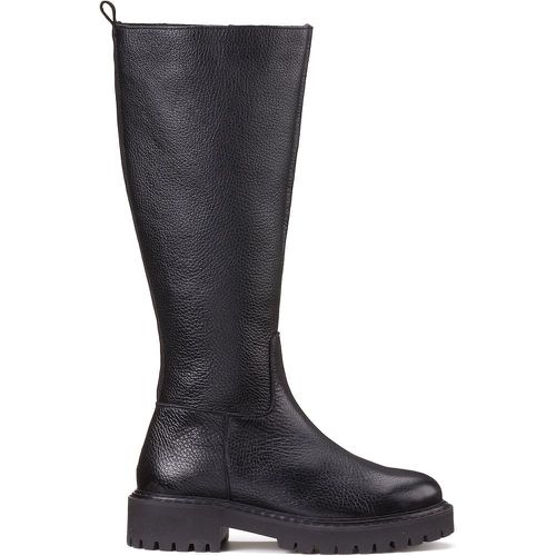 Leather Knee-High Boots with Notched Sole - LA REDOUTE COLLECTIONS - Modalova