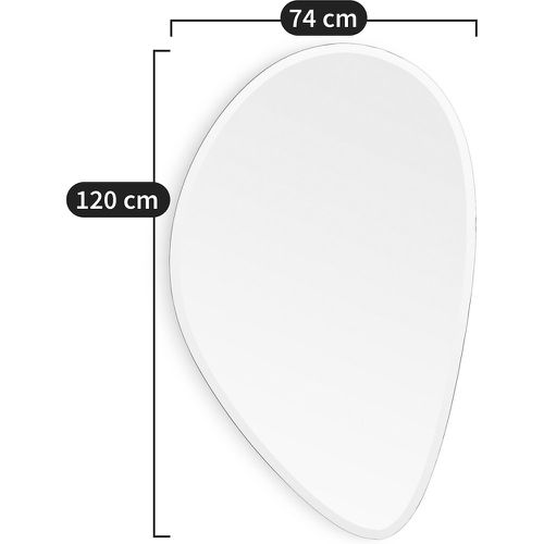 Cinta 120cm High Organic Shaped Mirror - AM.PM - Modalova