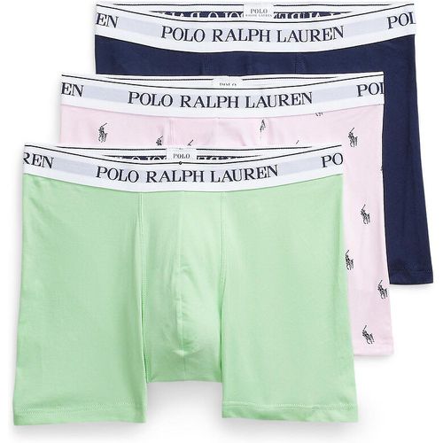 Pack of 3 Hipsters in Plain Cotton - Polo Ralph Lauren - Modalova