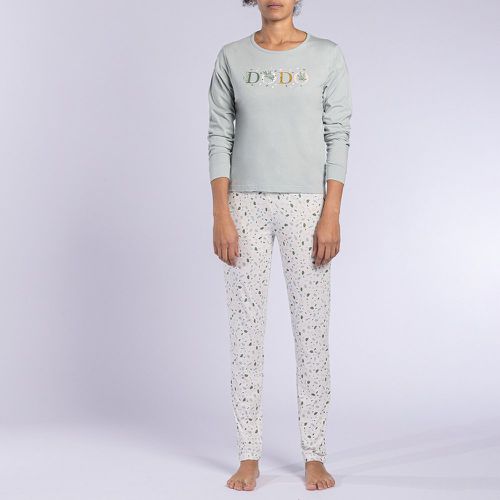 Terre Long Sleeve Pyjamas in Cotton Jersey Mix - DODO - Modalova