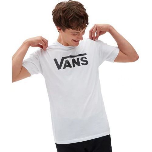 Logo Print T-Shirt in Cotton Mix with Short Sleeves and Crew Neck - Vans - Modalova