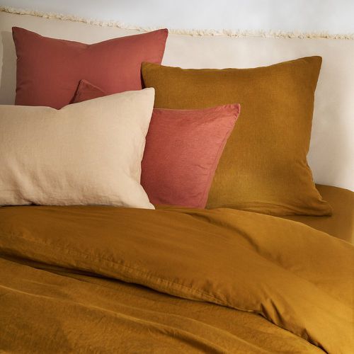 Annaba Two-Sided Washed Linen and Cotton Pillowcase - LA REDOUTE INTERIEURS - Modalova
