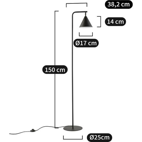 Hiba Adjustable Metal Floor Lamp - LA REDOUTE INTERIEURS - Modalova