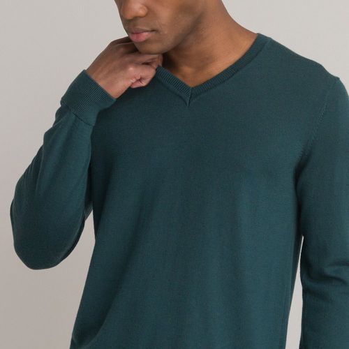 Merino Wool Jumper with V-Neck, Made in Europe - LA REDOUTE COLLECTIONS - Modalova