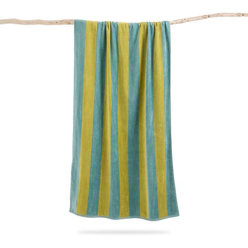 Anduze 420g/m2 Striped Velour Beach Towel - LA REDOUTE INTERIEURS - Modalova