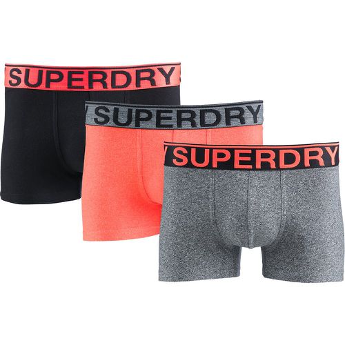 Pack of 3 Hipsters in Plain Cotton - Superdry - Modalova