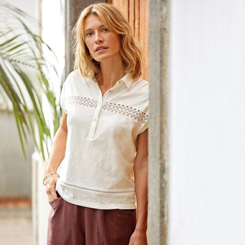Cotton Polo Shirt with Short Sleeves - Anne weyburn - Modalova