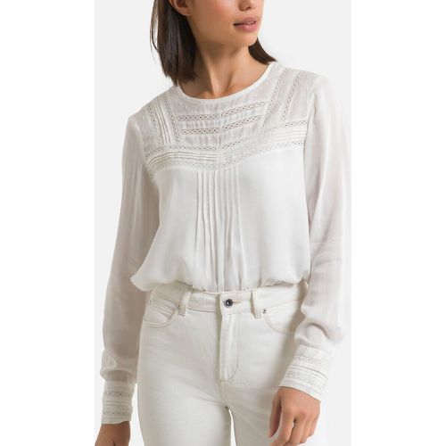 Lace Detail Blouse with Crew Neck - Anne weyburn - Modalova