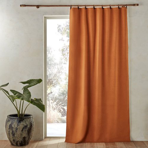 Private Blackout 100% Washed Linen Curtain with Rings - AM.PM - Modalova