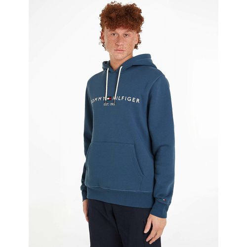 Tommy Logo Hoodie in Organic Cotton Mix - Tommy Hilfiger - Modalova