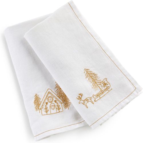 Set of 2 Inari Festive Washed Linen Table Napkins - LA REDOUTE INTERIEURS - Modalova