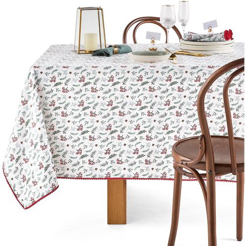 Winter Berry Festive 100% Washed Cotton Tablecloth - LA REDOUTE INTERIEURS - Modalova