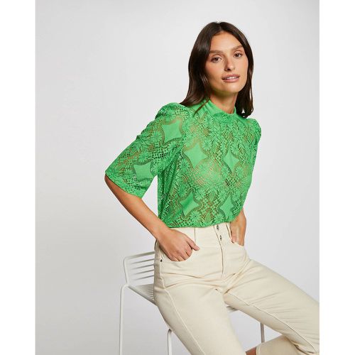 Lace T-Shirt with 3/4 Length Sleeves - Morgan - Modalova