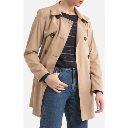 Buttoned Trench Coat with Tie-Waist - Only - Modalova
