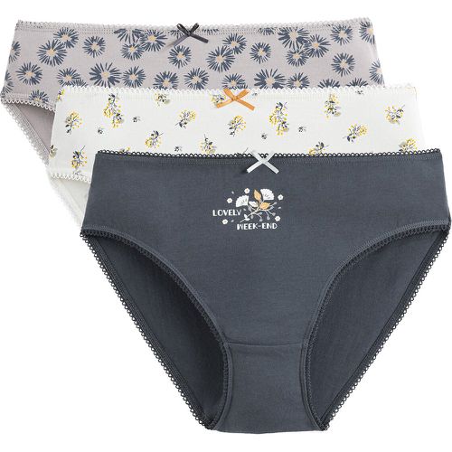 Pack of 3 Knickers in Stretch Cotton - LA REDOUTE COLLECTIONS - Modalova