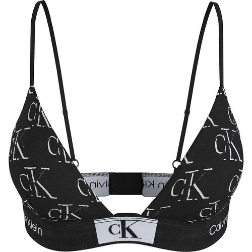 Printed Cotton Triangle Bra - Calvin Klein Underwear - Modalova