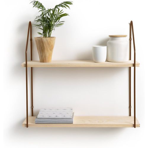 Vinto L65cm Wood & Metal Double Wall Shelf - LA REDOUTE INTERIEURS - Modalova