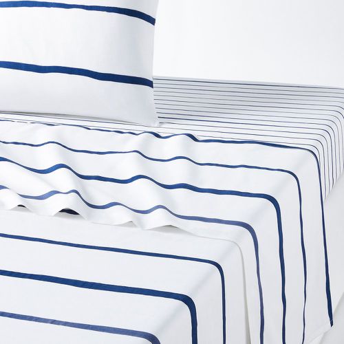 Glenans Striped 100% Cotton Flat Sheet - LA REDOUTE INTERIEURS - Modalova