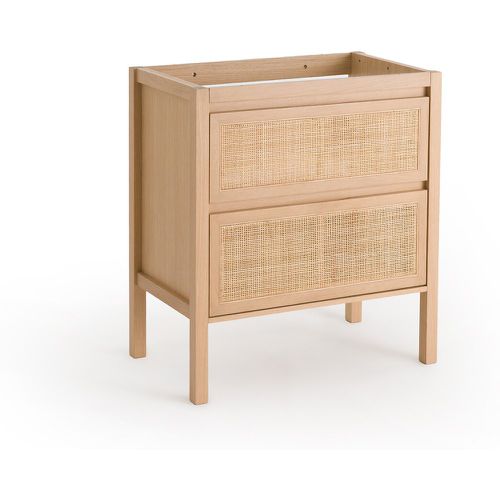 Lumpa L80cm Oak & Cane 2-Drawer Vanity Unit - LA REDOUTE INTERIEURS - Modalova