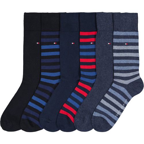 Pack of 6 Pairs of Crew Socks in Cotton Mix - Tommy Hilfiger - Modalova