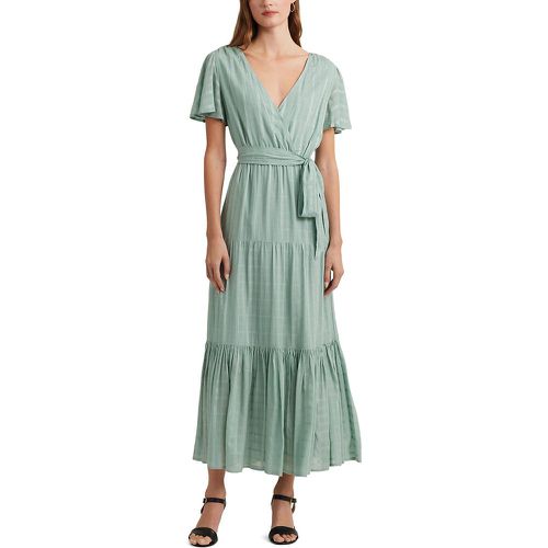 Tilferre Wrapover Maxi Dress in Cotton with Short Sleeves - Lauren Ralph Lauren - Modalova