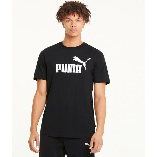 Essential Cotton T-Shirt with Large Logo Print and Short Sleeves - Puma - Modalova