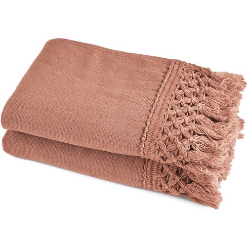 Set of 2 Kyrami Organic Cotton / Linen Blend Guest Towels - AM.PM - Modalova