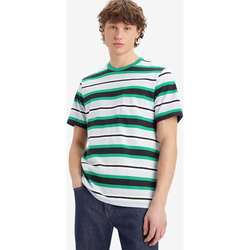Striped Cotton Pocket T-Shirt in Relaxed Fit with Crew Neck - Levi's - Modalova