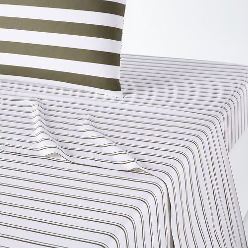 Canyon Striped 100% Cotton Flat Sheet - LA REDOUTE INTERIEURS - Modalova
