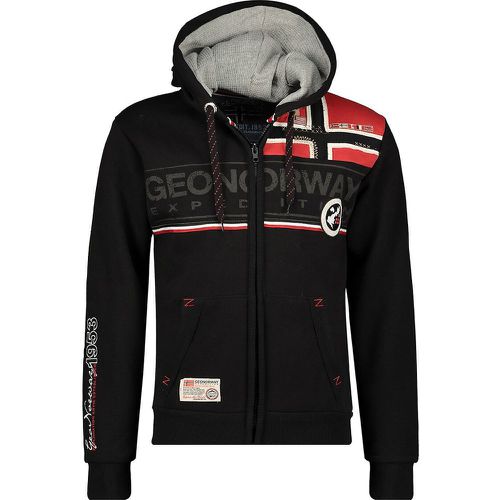 Flipper Logo Print Hoodie in Cotton Mix - geographical norway - Modalova