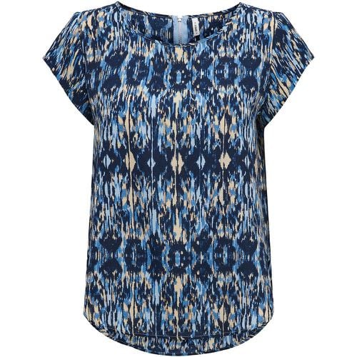 Printed Short Sleeve Blouse - Only - Modalova