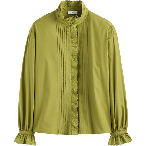 Cotton Victorian Collar Shirt with Ruffles and Long Sleeves - LA REDOUTE COLLECTIONS - Modalova