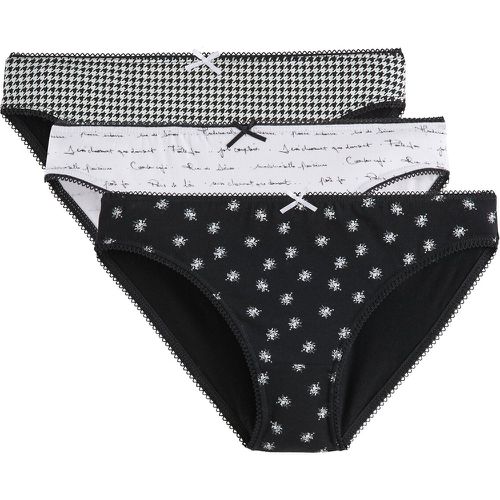 Pack of 3 Knickers in Printed Cotton - LA REDOUTE COLLECTIONS - Modalova