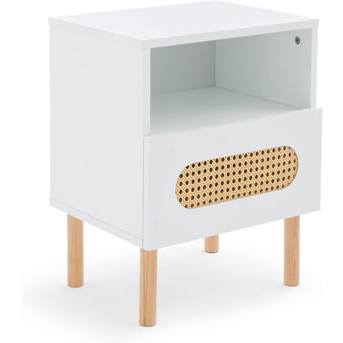 Pacome 1-Drawer Bedside Table with Canework Detail - SO'HOME - Modalova