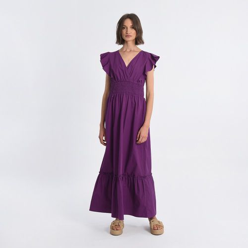 Tiered Cotton Maxi Dress with Ruffles and Short Sleeves - MOLLY BRACKEN - Modalova