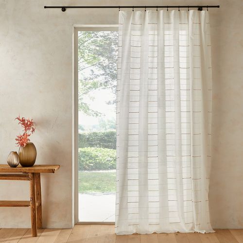 Attukal Striped 100% Organic Cotton Voile Sheer Curtain - AM.PM - Modalova